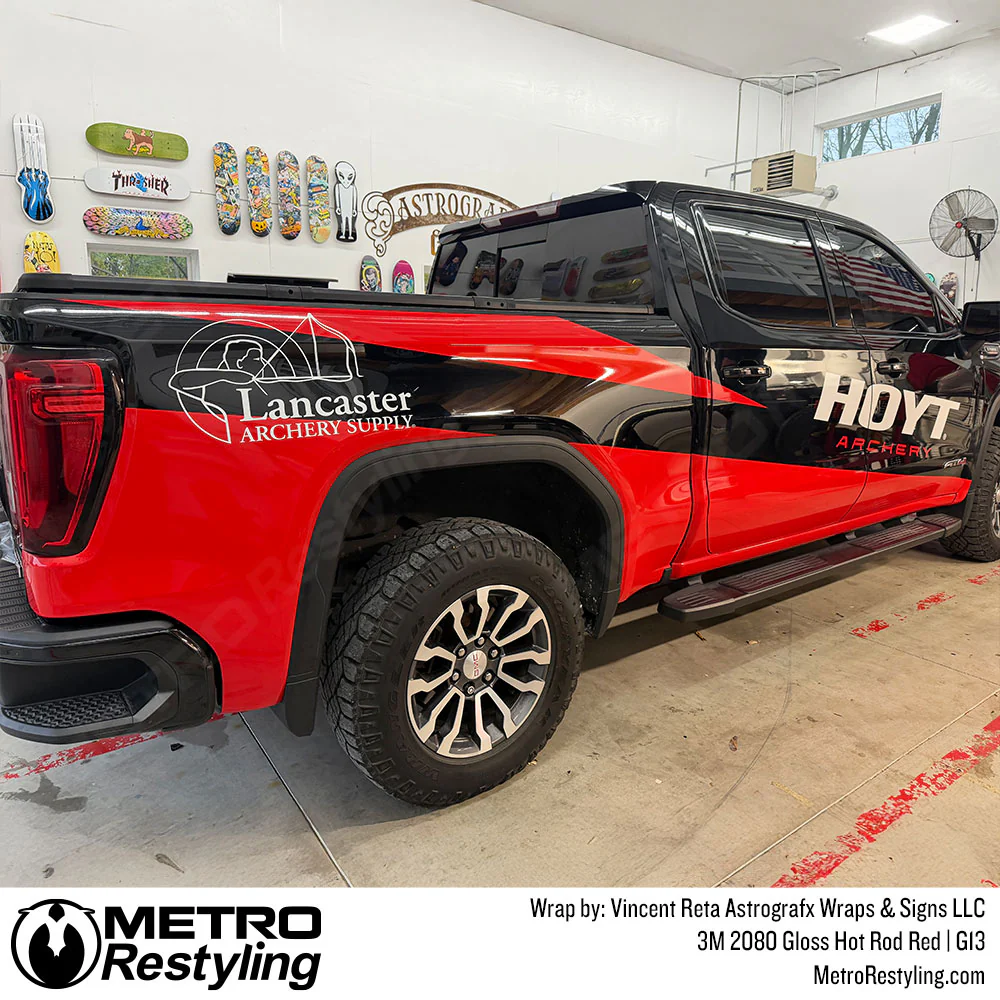 3M 2080 Gloss Hot Rod Red Vinyl Wrap | G13 - Image 35