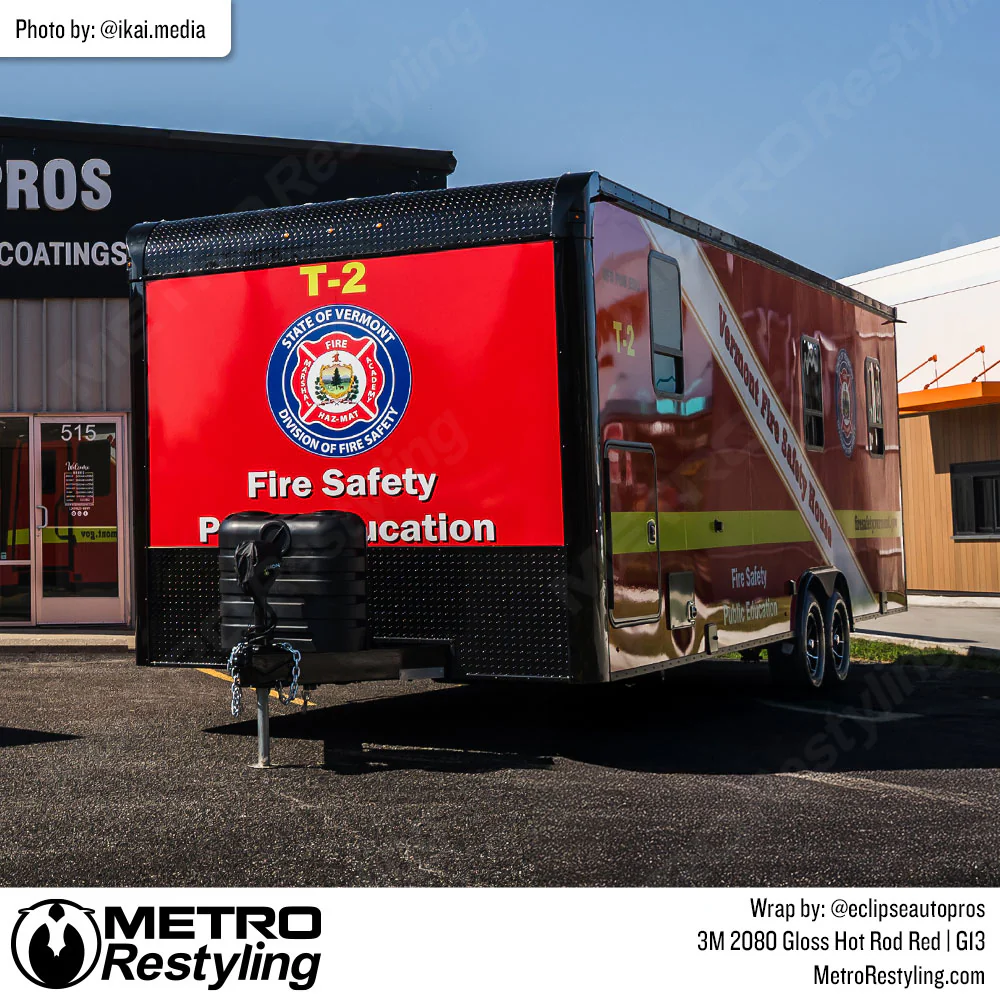 3M 2080 Gloss Hot Rod Red Vinyl Wrap | G13 - Image 37