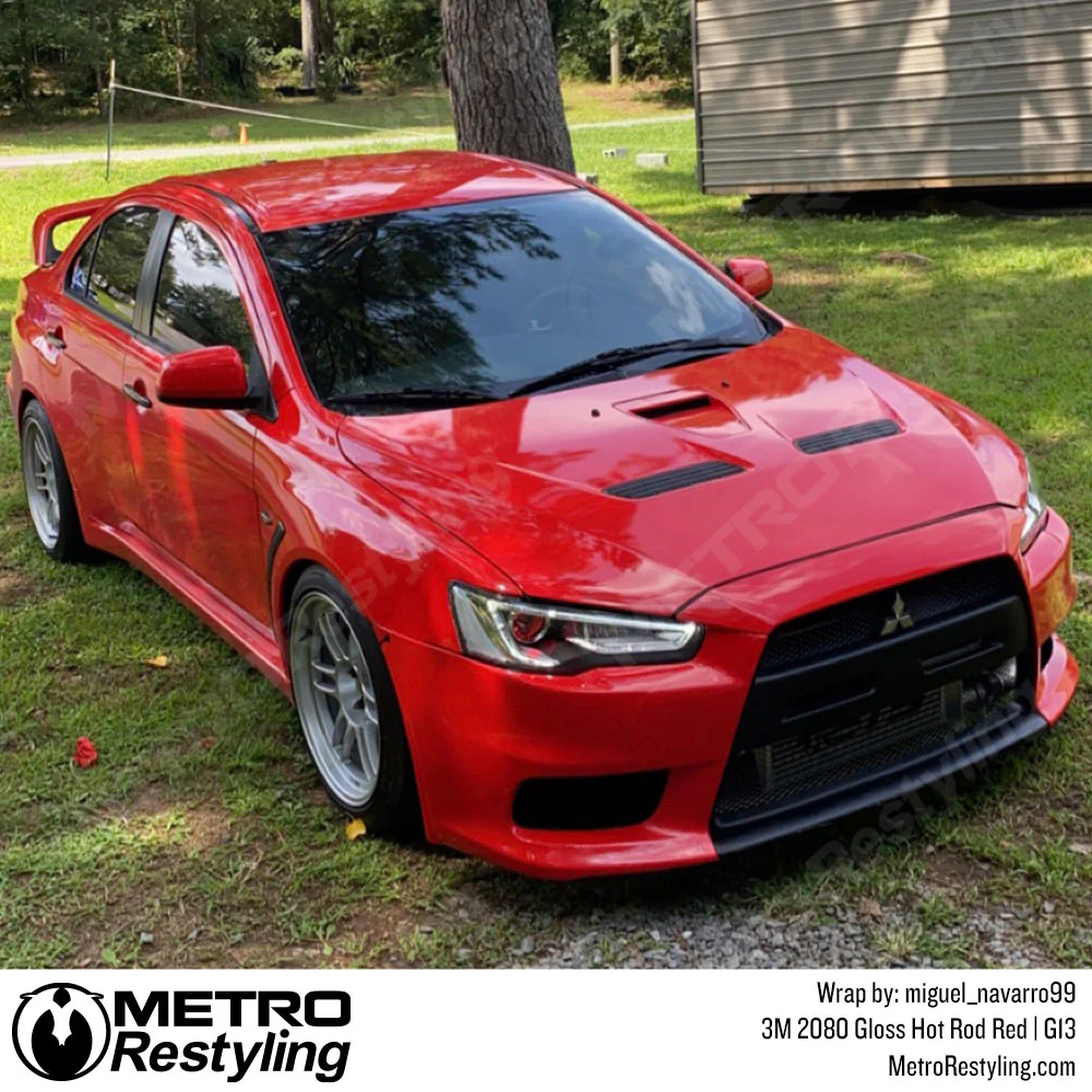 3M 2080 Gloss Hot Rod Red Vinyl Wrap | G13 - Image 6