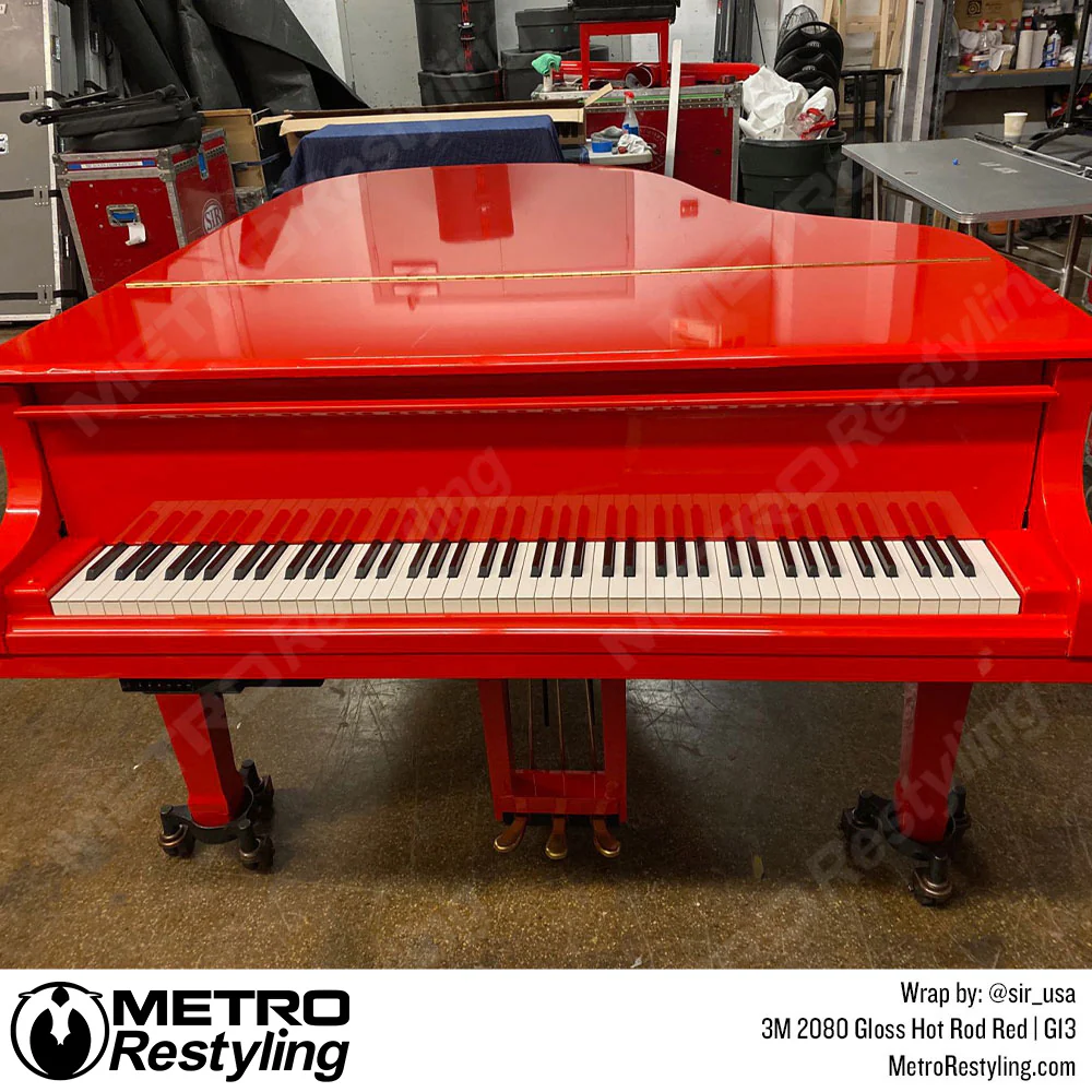 3M 2080 Gloss Hot Rod Red Vinyl Wrap | G13 - Image 8