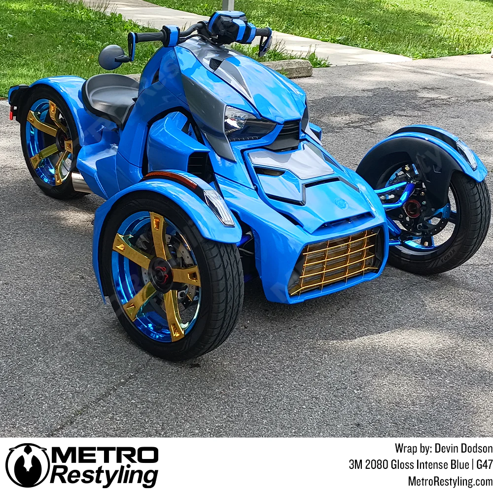3M 2080 Gloss Intense Blue Vinyl Wrap | G47 - Image 12