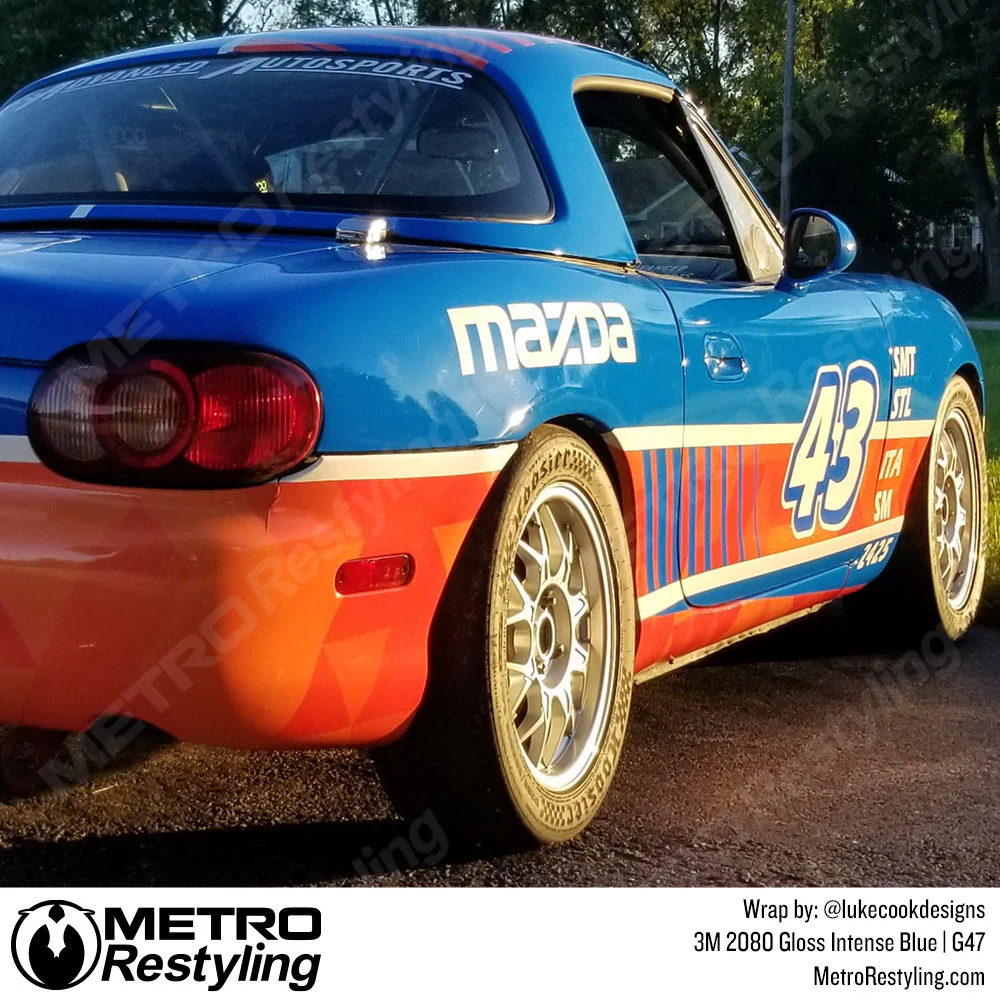 3M 2080 Gloss Intense Blue Vinyl Wrap | G47 - Image 5
