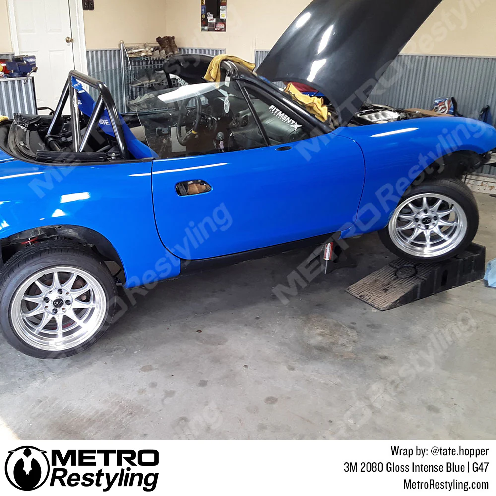 3M 2080 Gloss Intense Blue Vinyl Wrap | G47 - Image 7