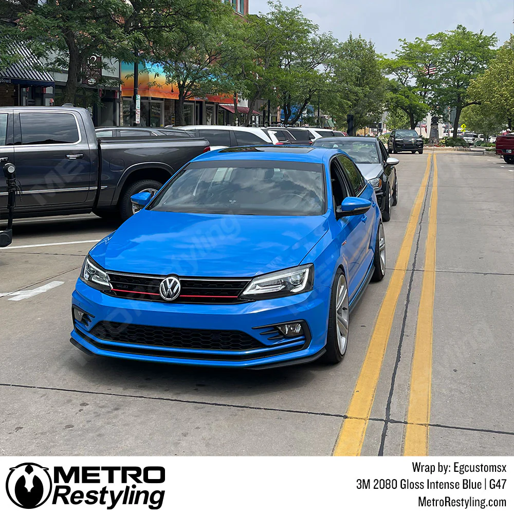 3M 2080 Gloss Intense Blue Vinyl Wrap | G47 - Image 9