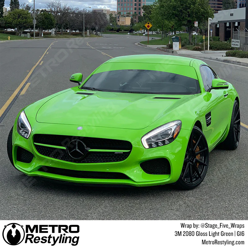 3M 2080 Gloss Light Green Vinyl Wrap | G16 - Image 3