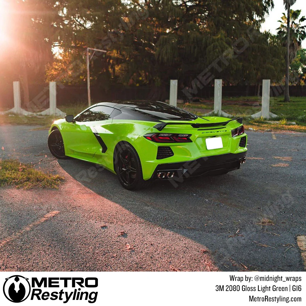 3M 2080 Gloss Light Green Vinyl Wrap | G16 - Image 4