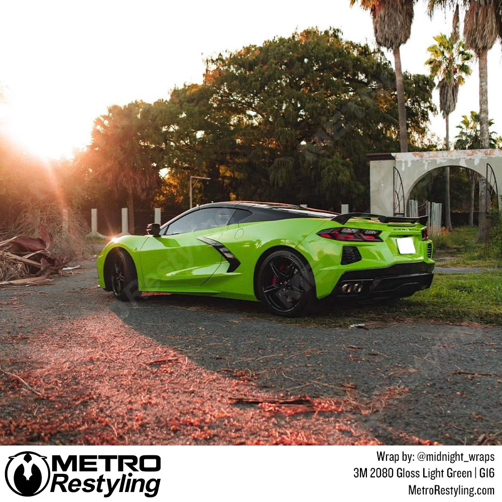 3M 2080 Gloss Light Green Vinyl Wrap | G16 - Image 6