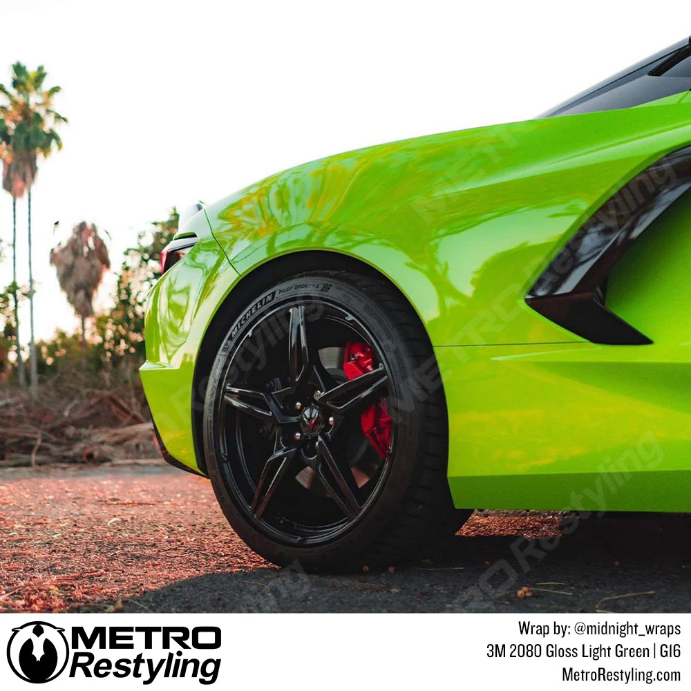 3M 2080 Gloss Light Green Vinyl Wrap | G16 - Image 7