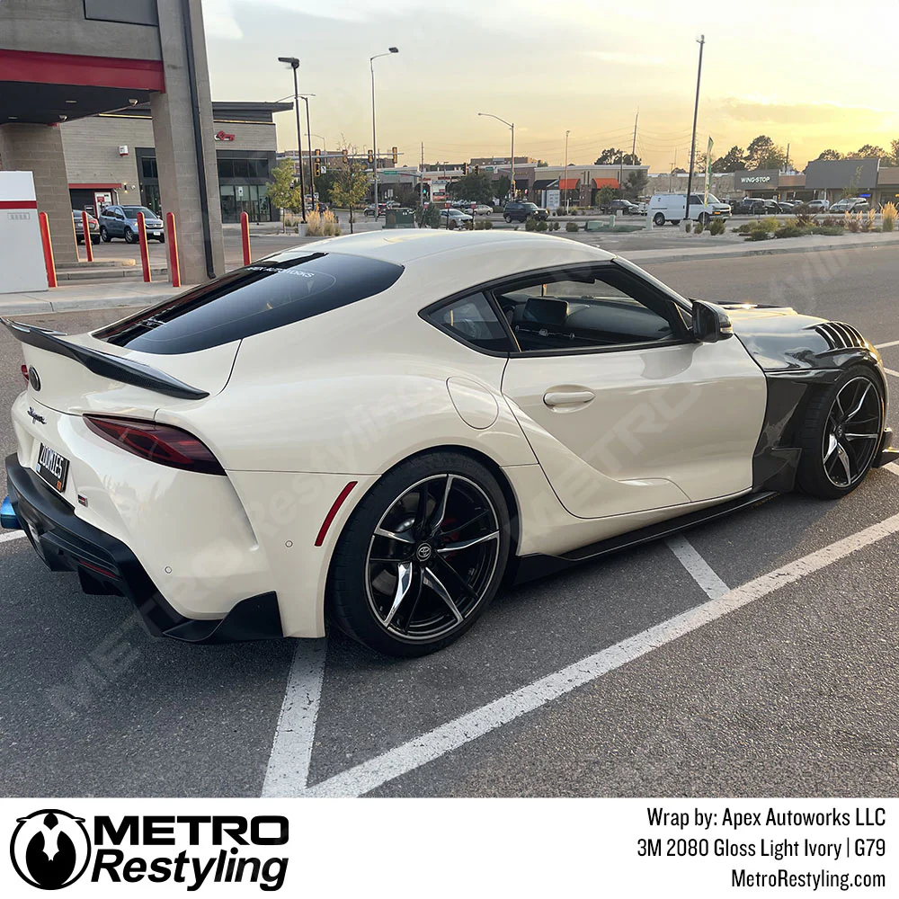 3M 2080 Gloss Light Ivory Vinyl Wrap | G79 - Image 19