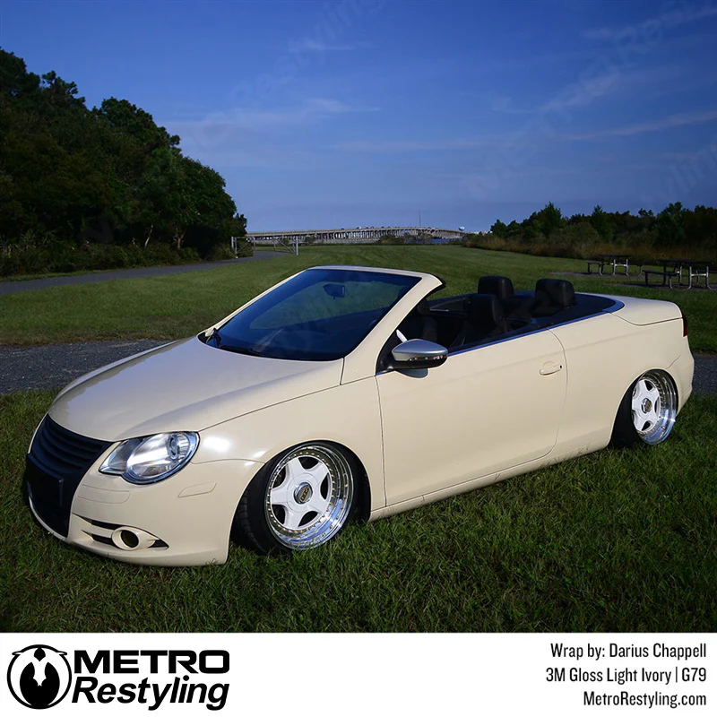 3M 2080 Gloss Light Ivory Vinyl Wrap | G79 - Image 5