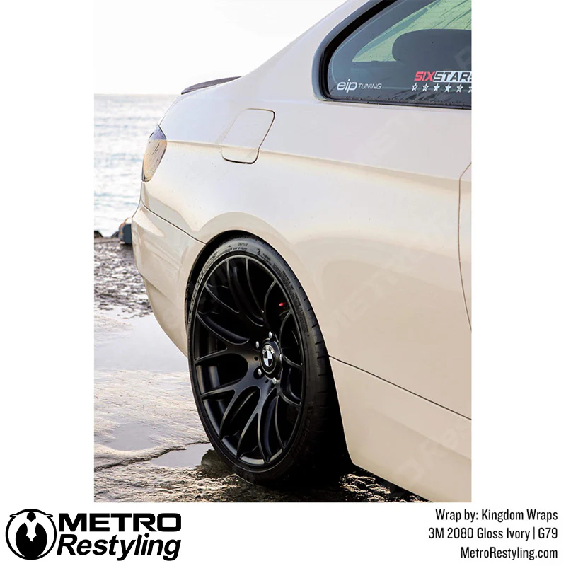 3M 2080 Gloss Light Ivory Vinyl Wrap | G79 - Image 6