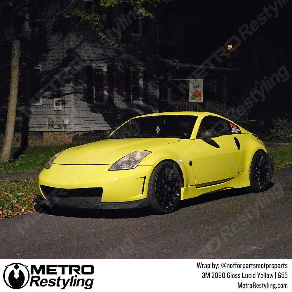 3M 2080 Gloss Lucid Yellow Vinyl Wrap | G55 - Image 10