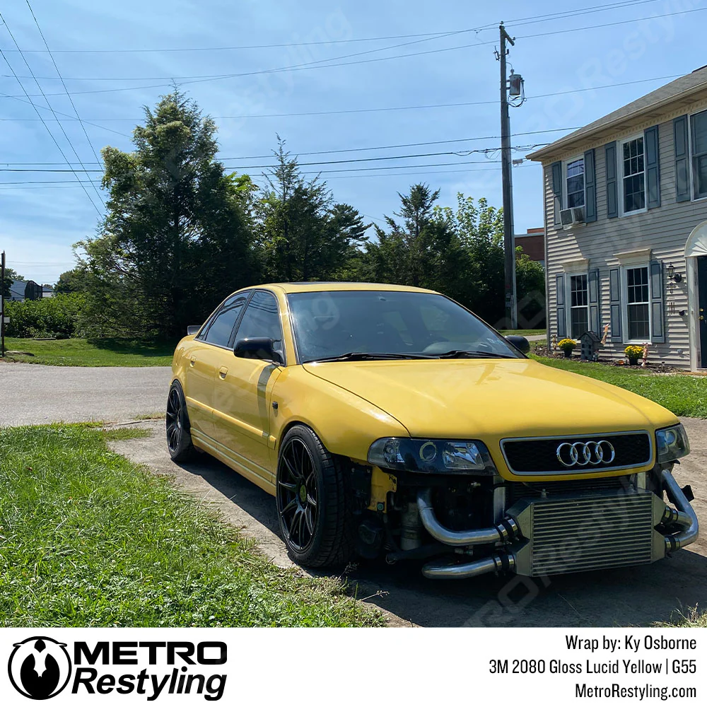 3M 2080 Gloss Lucid Yellow Vinyl Wrap | G55 - Image 11