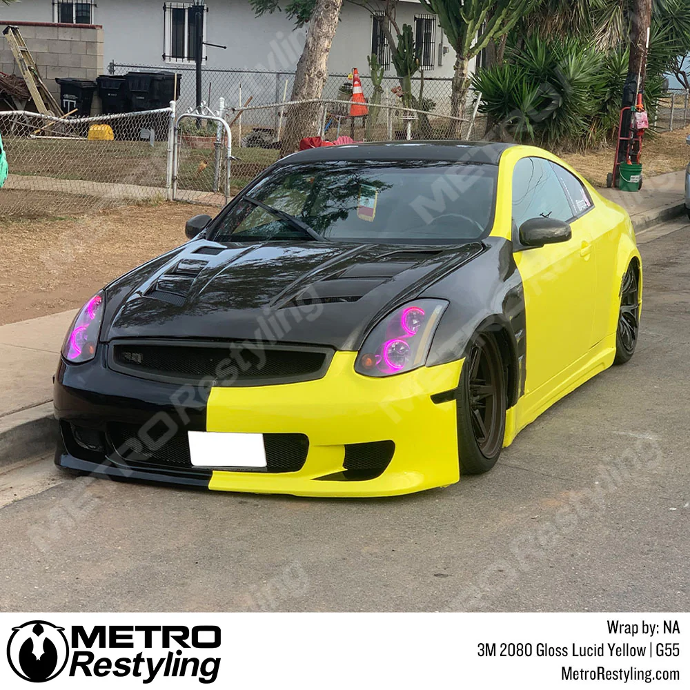 3M 2080 Gloss Lucid Yellow Vinyl Wrap | G55 - Image 6