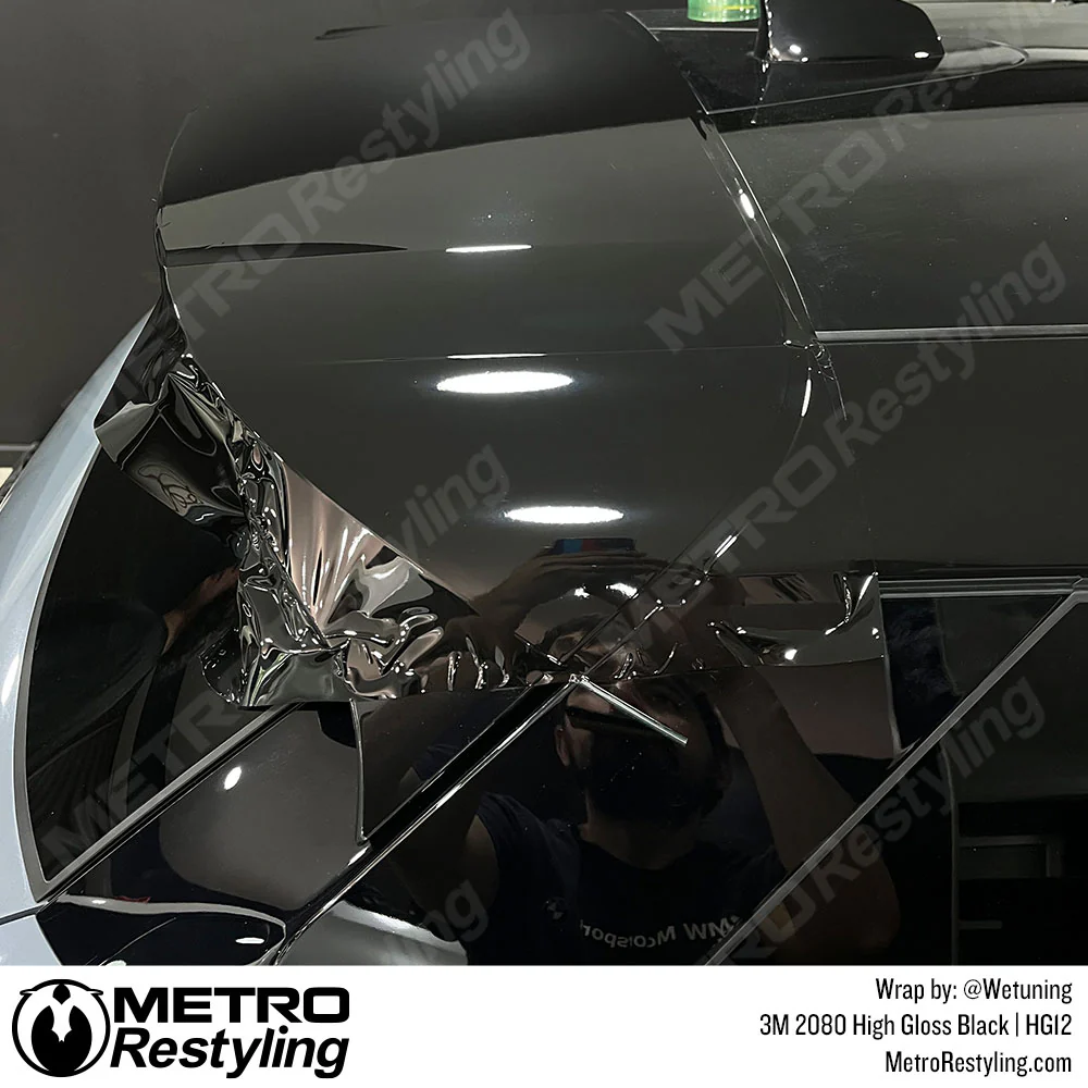 3M 2080 High Gloss Black Vinyl Wrap | HG12 - Image 20