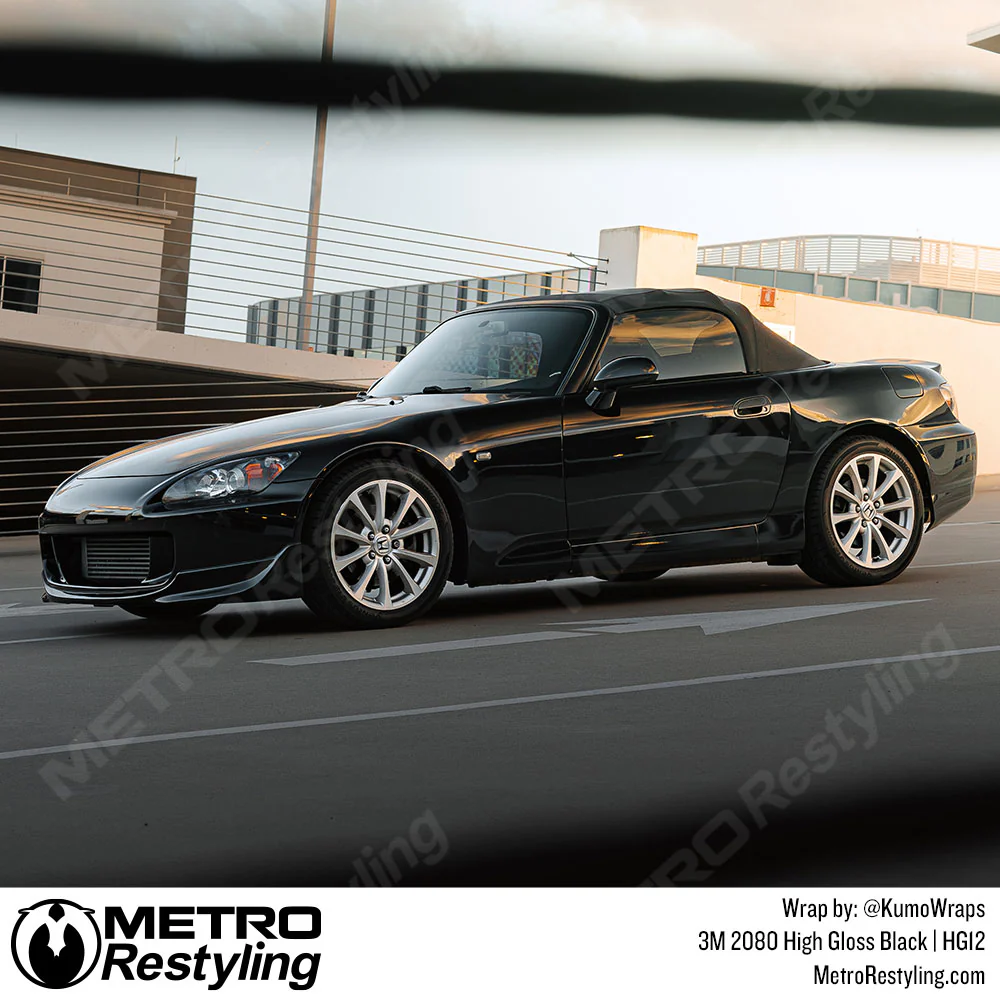 3M 2080 High Gloss Black Vinyl Wrap | HG12 - Image 3