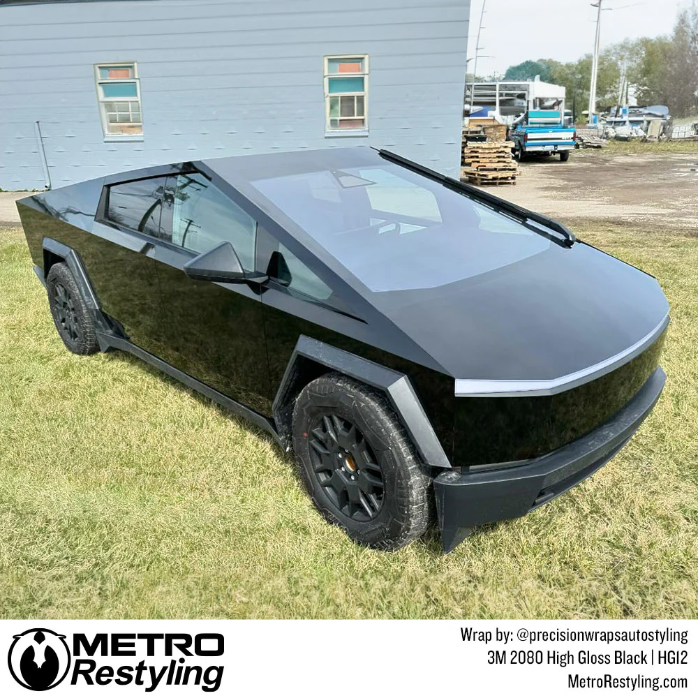 3M 2080 High Gloss Black Vinyl Wrap | HG12 - Image 4
