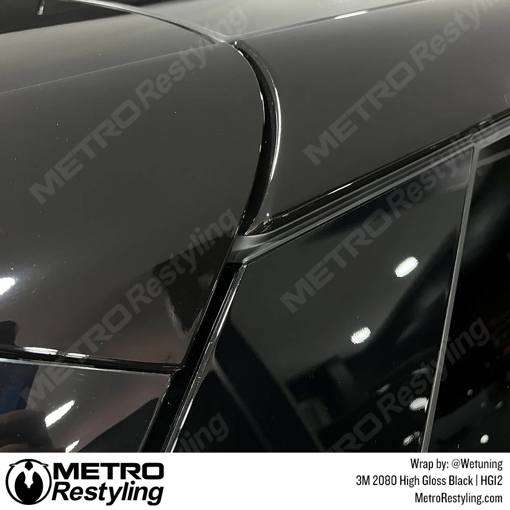 3M 2080 High Gloss Black Vinyl Wrap | HG12 - Image 5
