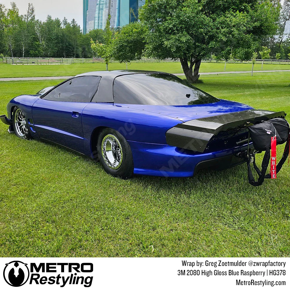 3M 2080 High Gloss Blue Raspberry Vinyl Wrap | HG378 - Image 3