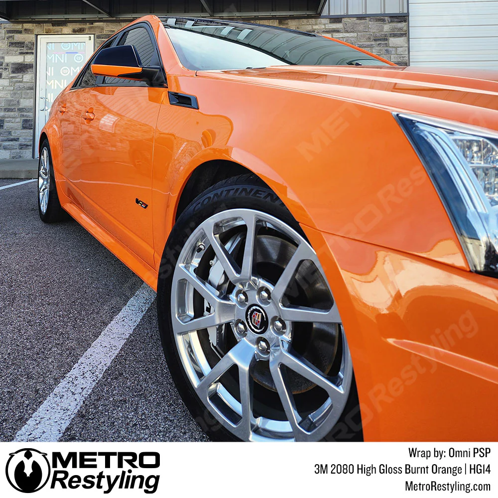 3M 2080 High Gloss Burnt Orange Vinyl Wrap | HG14 - Image 4