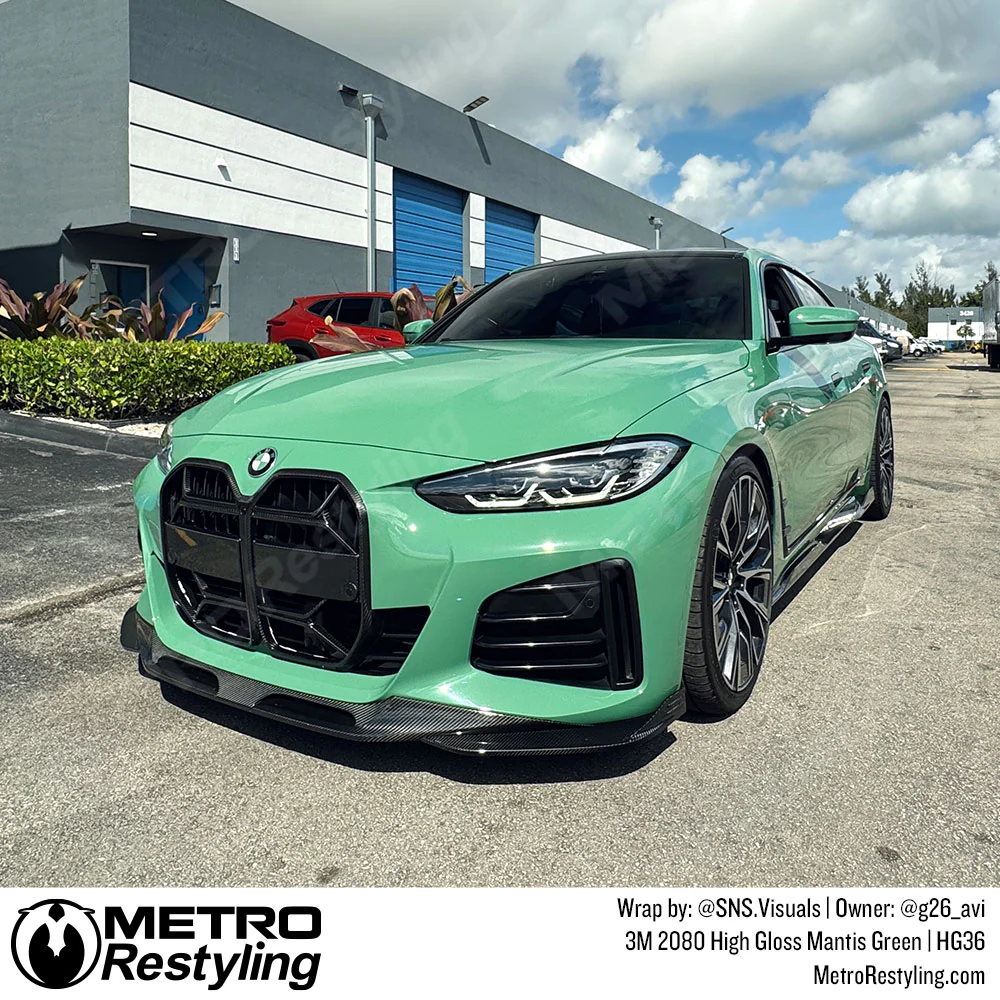 3M 2080 High Gloss Mantis Green Vinyl Wrap | HG36 - Image 3