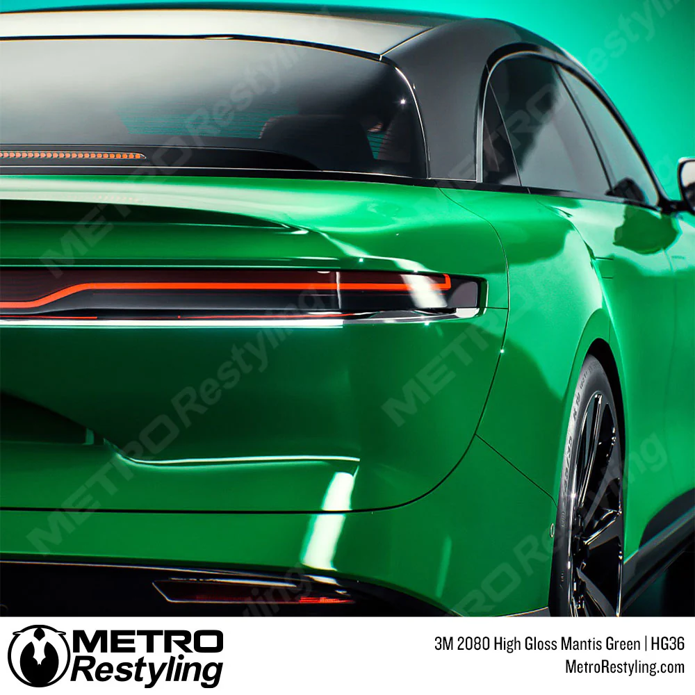 3M 2080 High Gloss Mantis Green Vinyl Wrap | HG36 - Image 5