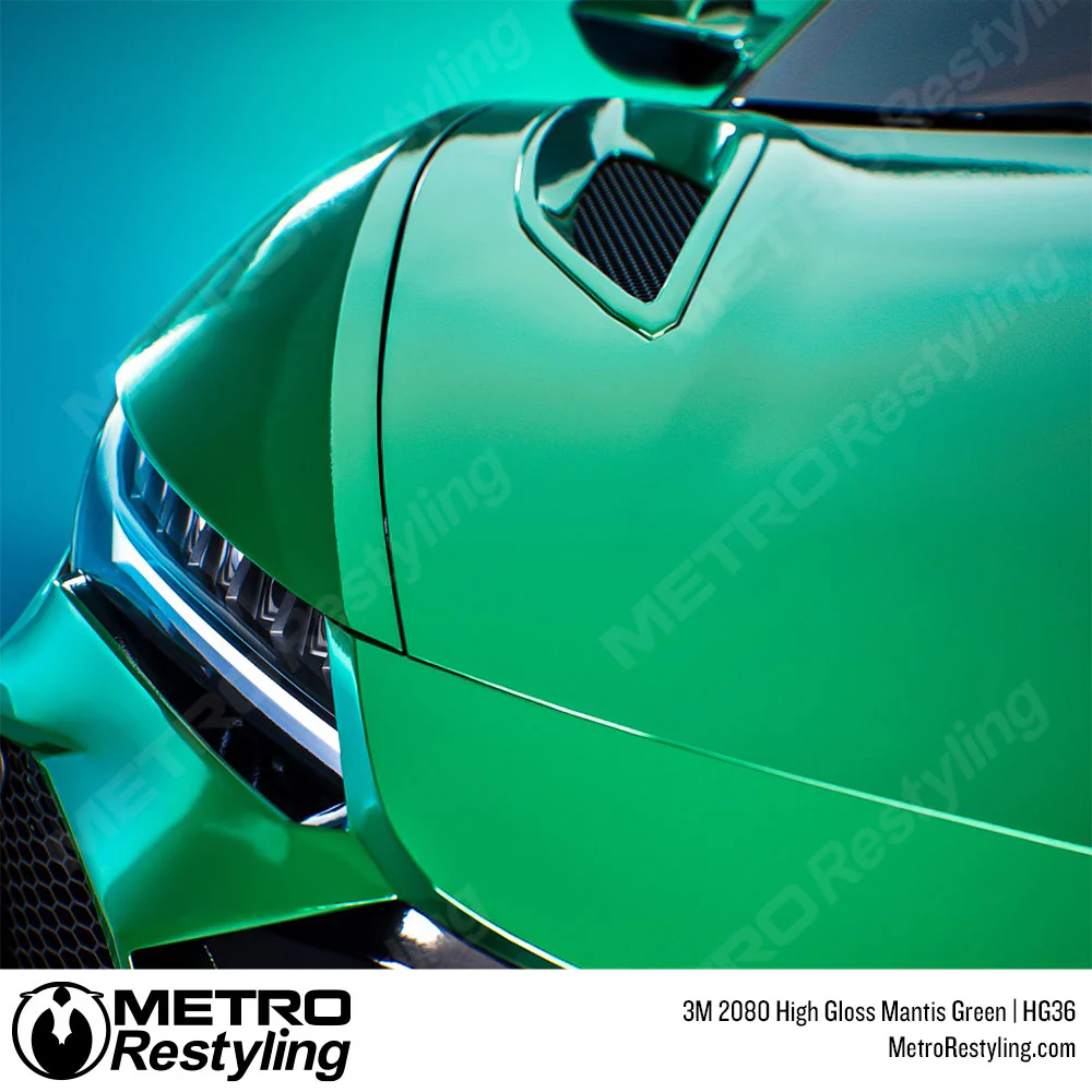 3M 2080 High Gloss Mantis Green Vinyl Wrap | HG36 - Image 6
