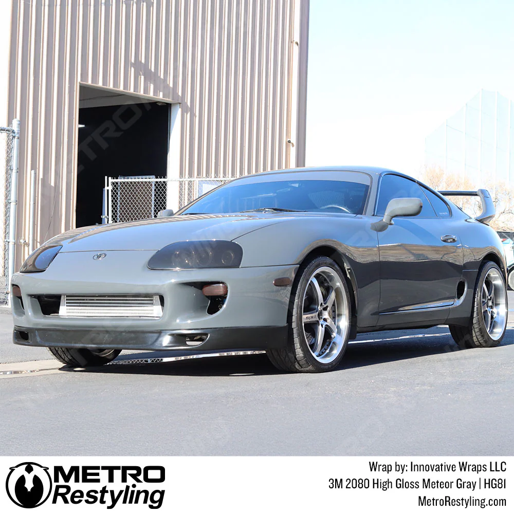 3M 2080 High Gloss Meteor Gray Vinyl Wrap | HG81 - Image 3