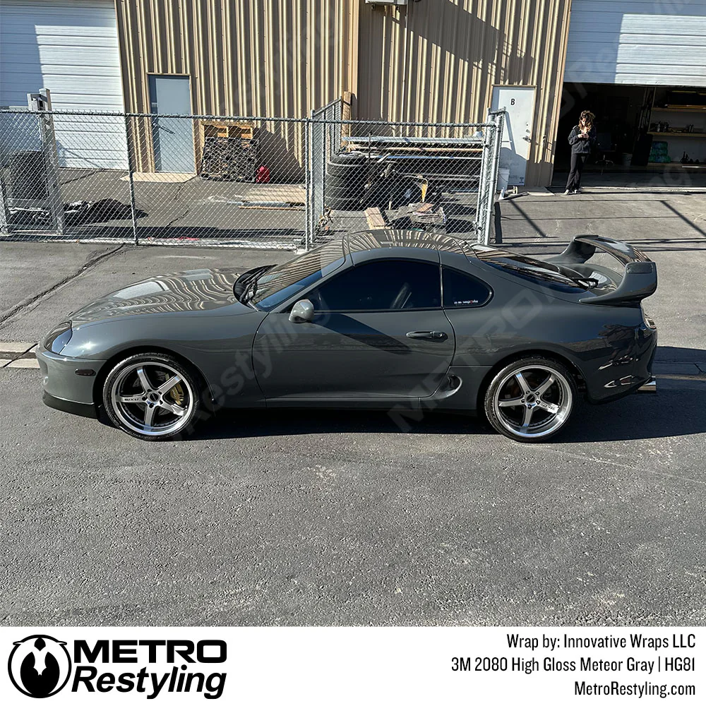 3M 2080 High Gloss Meteor Gray Vinyl Wrap | HG81 - Image 4