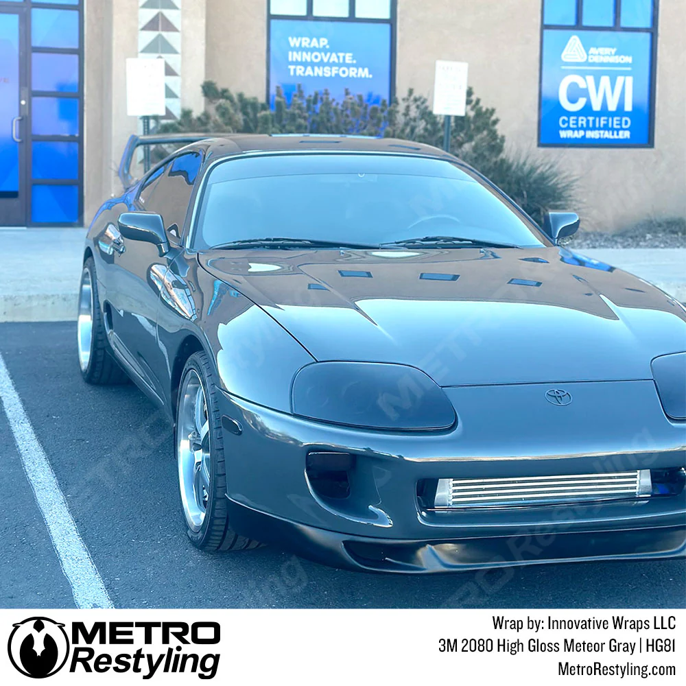 3M 2080 High Gloss Meteor Gray Vinyl Wrap | HG81 - Image 5