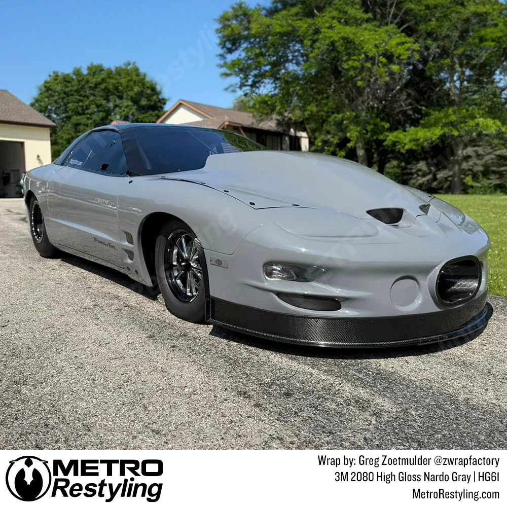 3M 2080 High Gloss Nardo Gray Vinyl Wrap | HG61 - Image 3