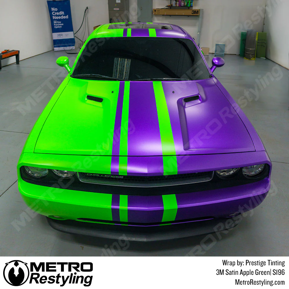 3M 2080 Satin Apple Green Vinyl Wrap | S196 - Image 13