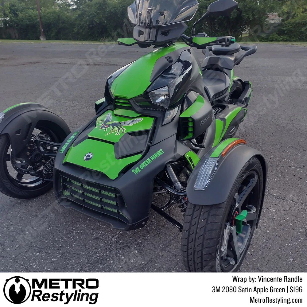 3M 2080 Satin Apple Green Vinyl Wrap | S196 - Image 15