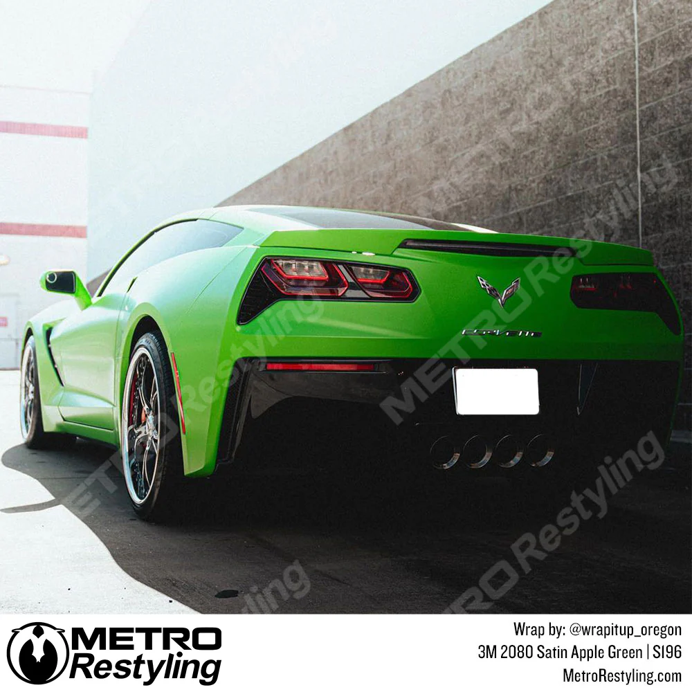 3M 2080 Satin Apple Green Vinyl Wrap | S196 - Image 9