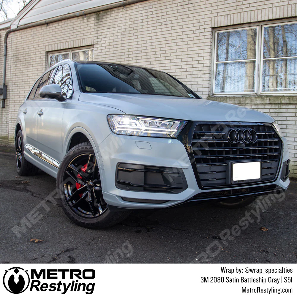 3M 2080 Satin Battleship Gray Vinyl Wrap | S51 - Image 12