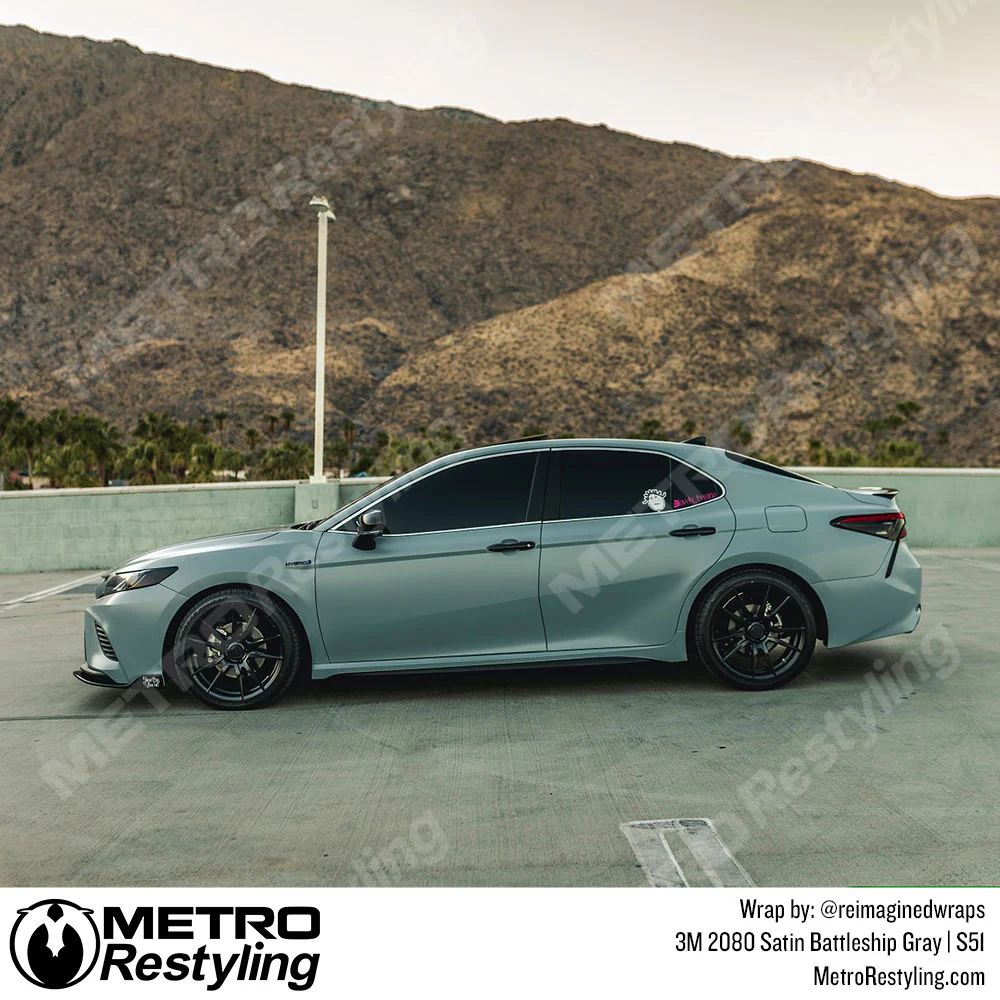 3M 2080 Satin Battleship Gray Vinyl Wrap | S51 - Image 17