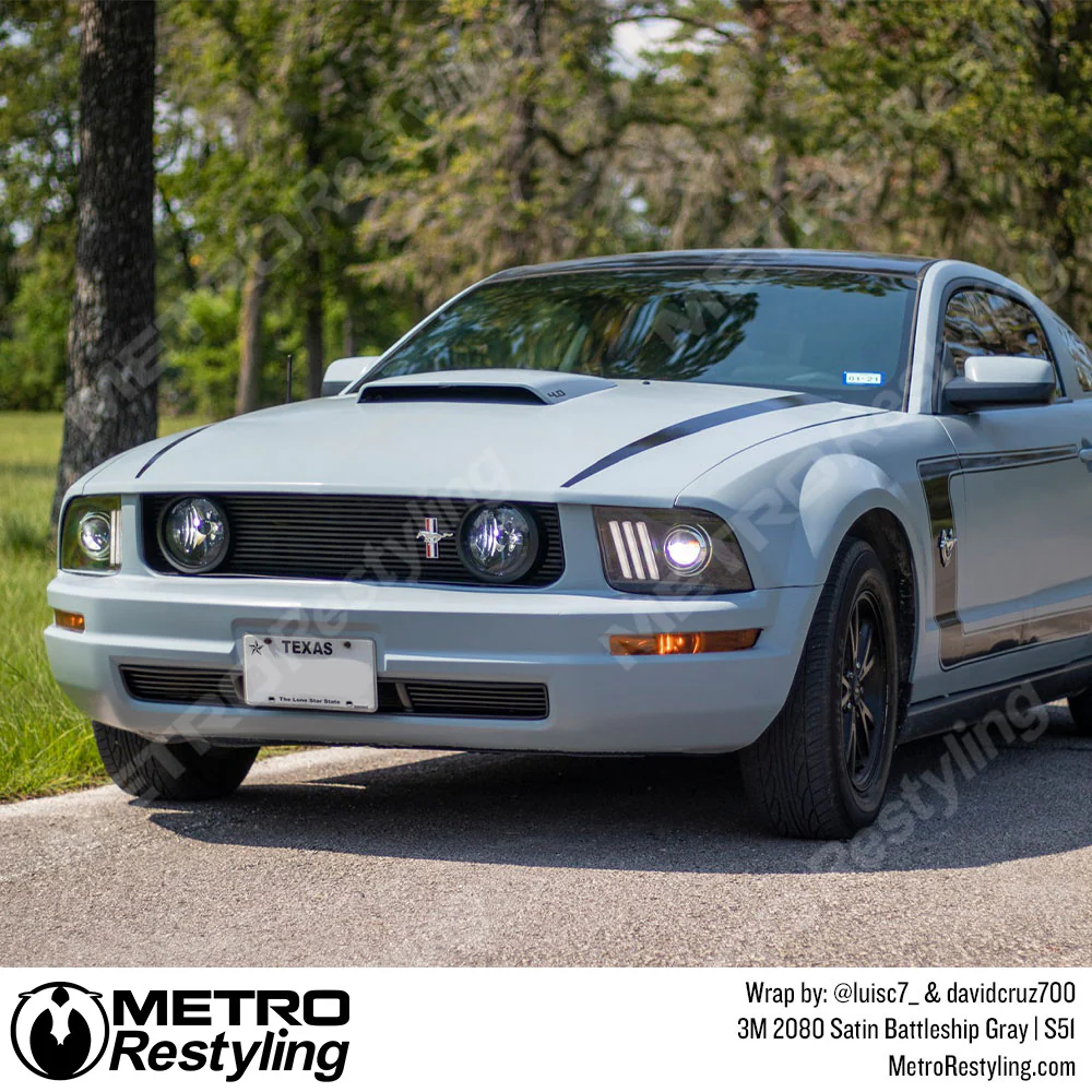 3M 2080 Satin Battleship Gray Vinyl Wrap | S51 - Image 18