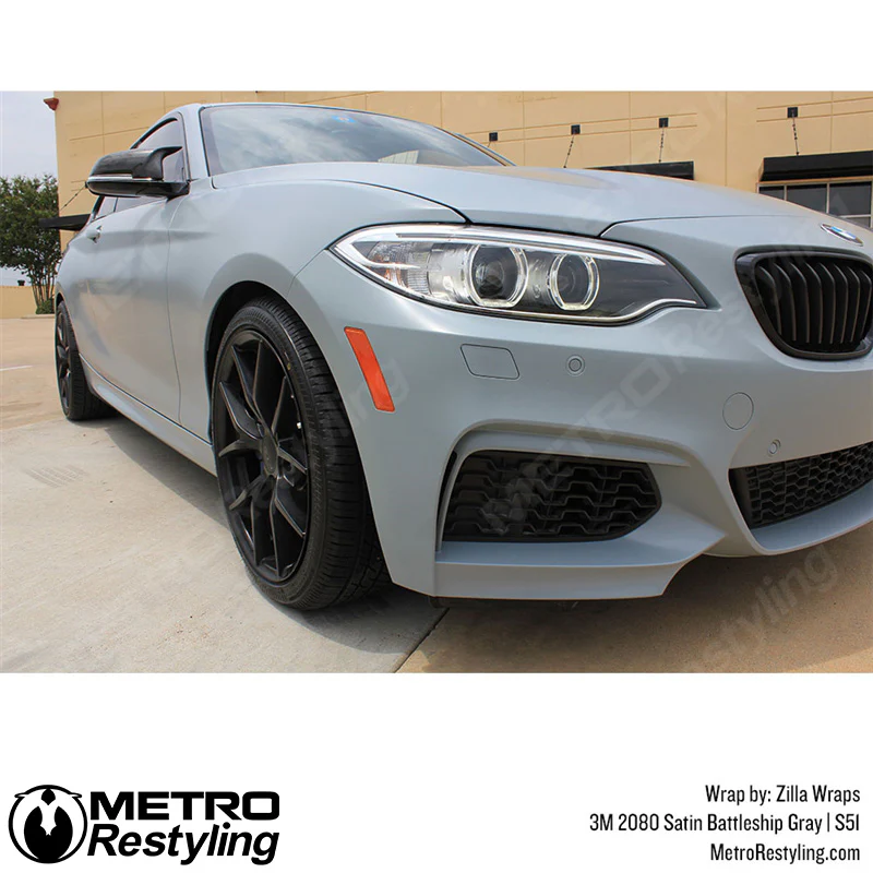 3M 2080 Satin Battleship Gray Vinyl Wrap | S51 - Image 19