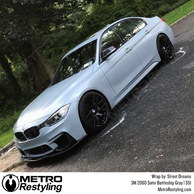 3M 2080 Satin Battleship Gray Vinyl Wrap | S51 - Image 20