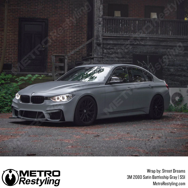3M 2080 Satin Battleship Gray Vinyl Wrap | S51 - Image 21