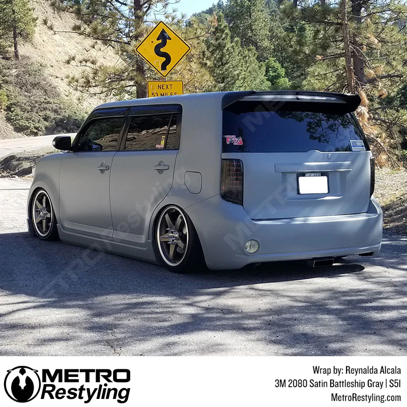 3M 2080 Satin Battleship Gray Vinyl Wrap | S51 - Image 22