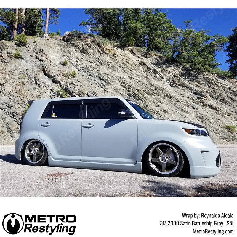 3M 2080 Satin Battleship Gray Vinyl Wrap | S51 - Image 23