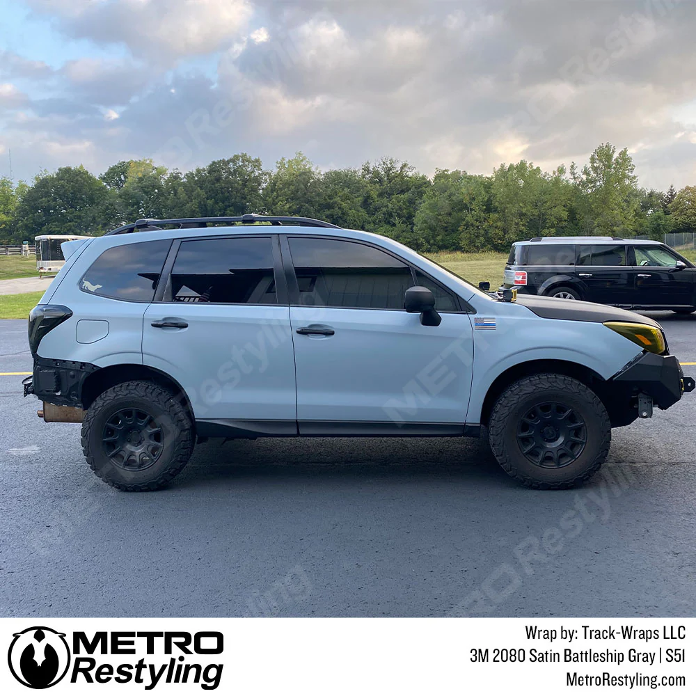 3M 2080 Satin Battleship Gray Vinyl Wrap | S51 - Image 26