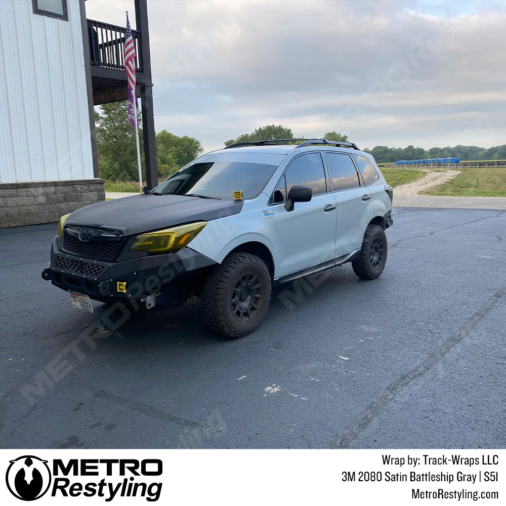 3M 2080 Satin Battleship Gray Vinyl Wrap | S51 - Image 27