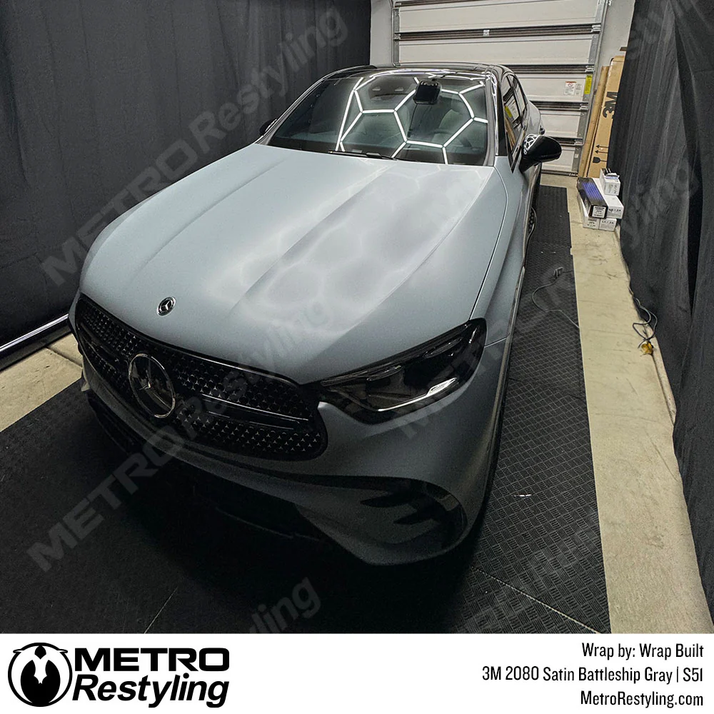 3M 2080 Satin Battleship Gray Vinyl Wrap | S51 - Image 31