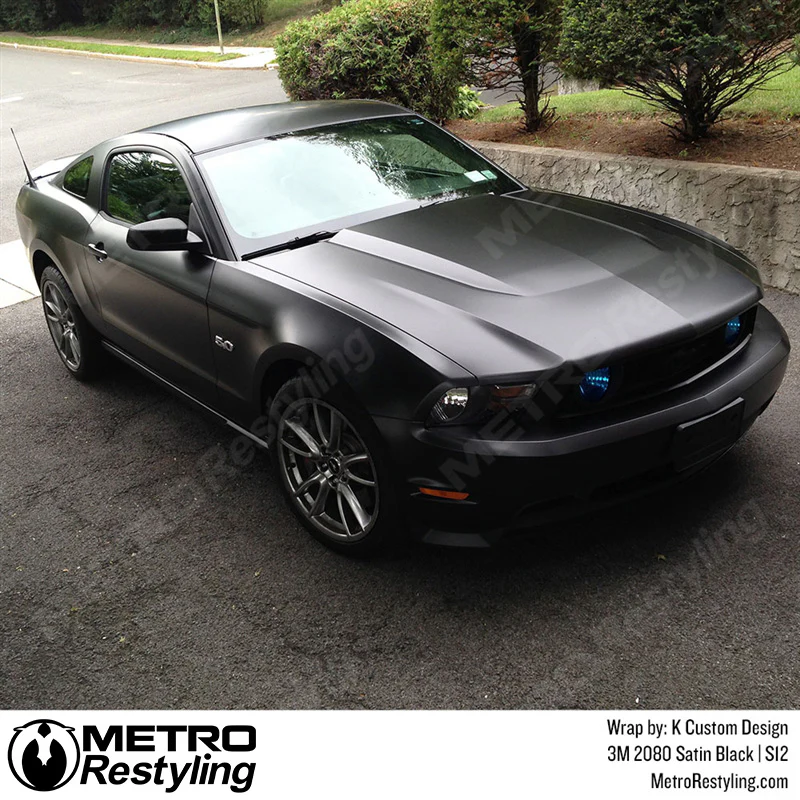 3M 2080 Satin Black Vinyl Wrap | S12 - Image 11