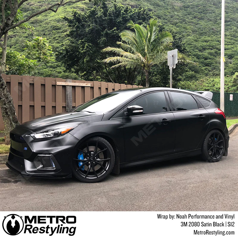 3M 2080 Satin Black Vinyl Wrap | S12 - Image 12