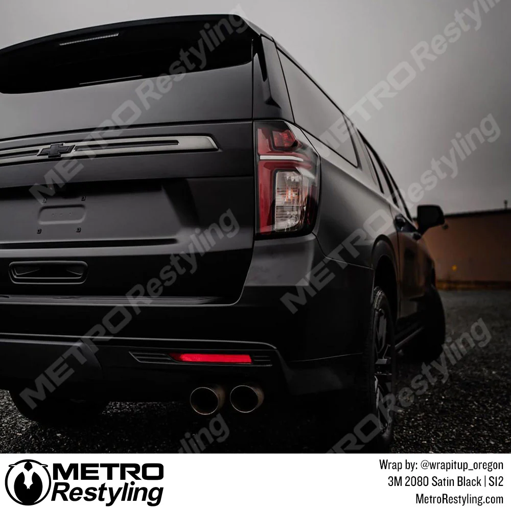 3M 2080 Satin Black Vinyl Wrap | S12 - Image 16