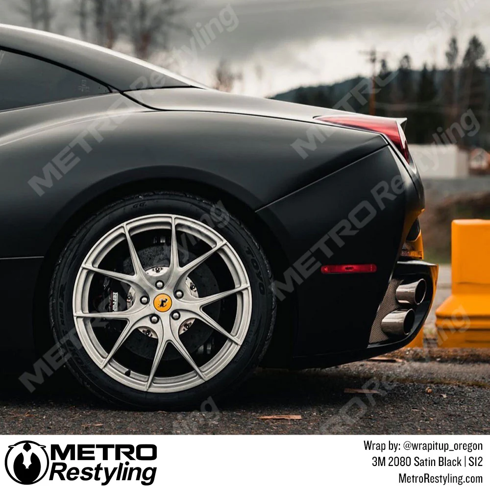 3M 2080 Satin Black Vinyl Wrap | S12 - Image 17