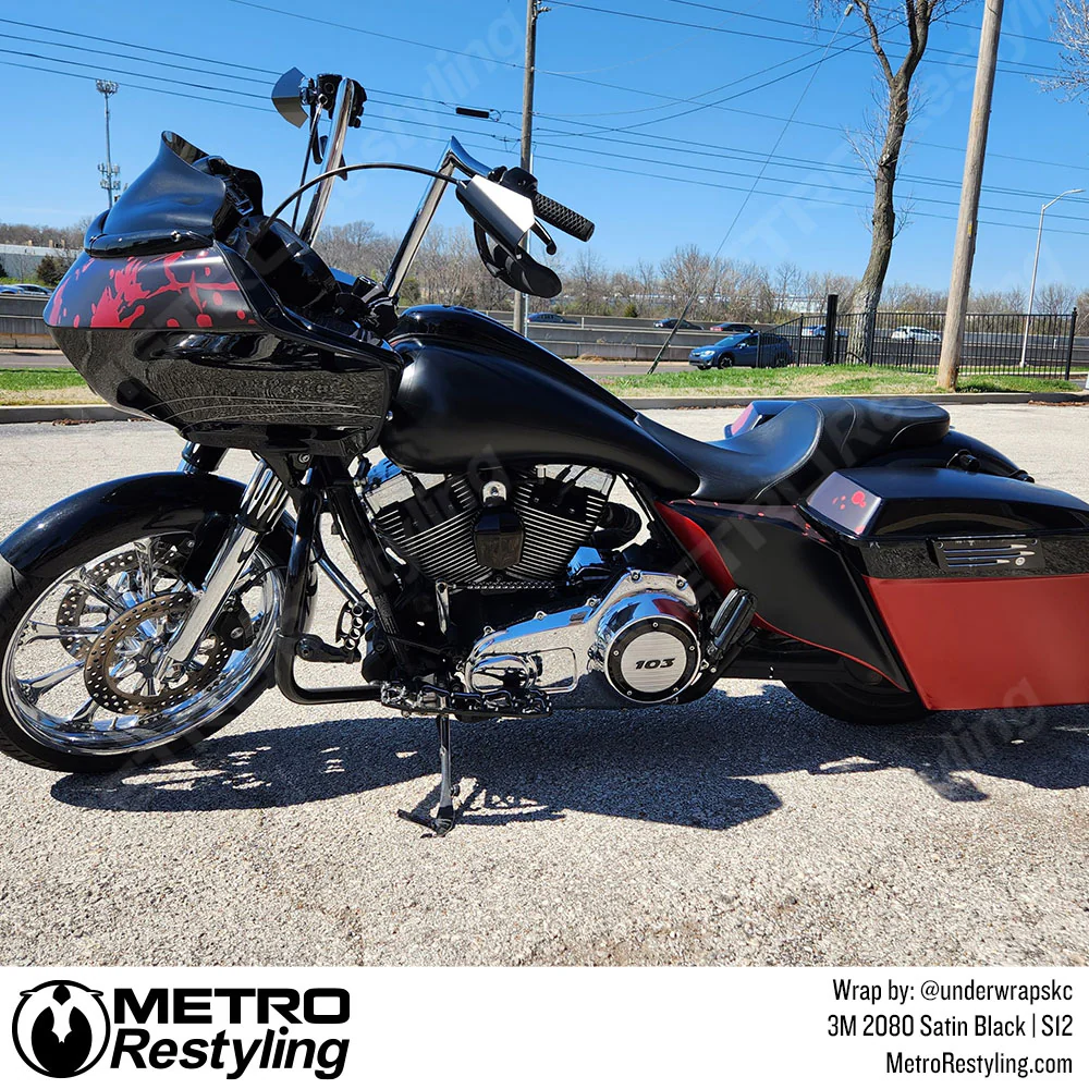 3M 2080 Satin Black Vinyl Wrap | S12 - Image 22